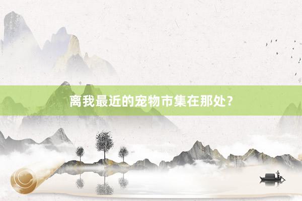 离我最近的宠物市集在那处？